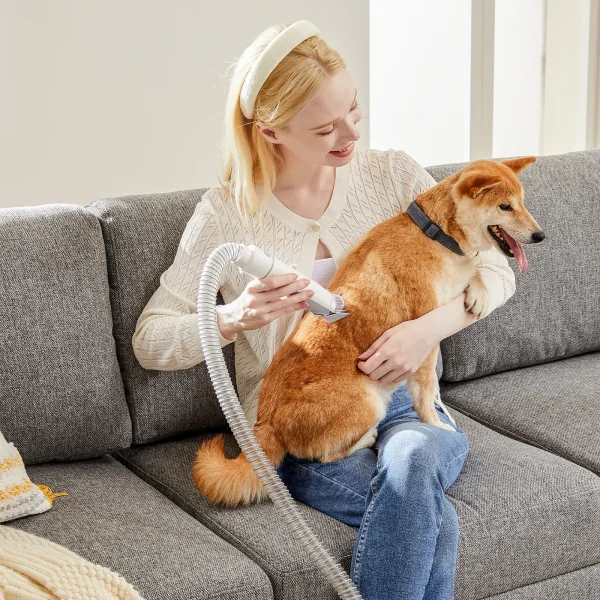 JHK 2.5L Pet Grooming Vacuum Kit with Cordless Clippers & 5 Tools